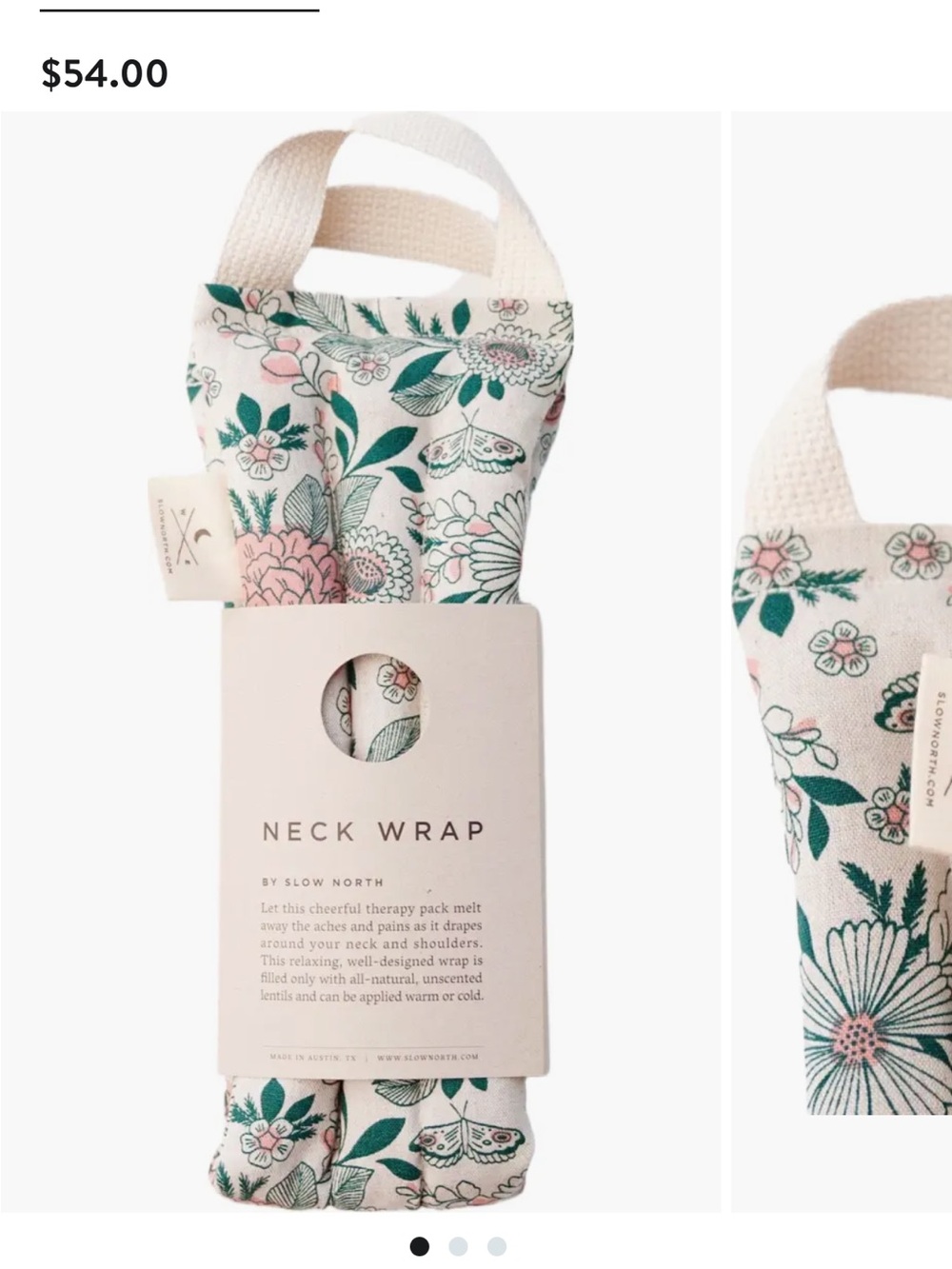 Floral Neck Wrap - Pink & Teal